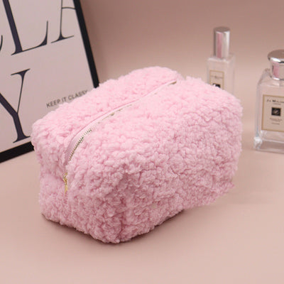 Bolsa de Cosméticos Teddy Peluche Estilo Japonés Lana de Cordero - Image 6