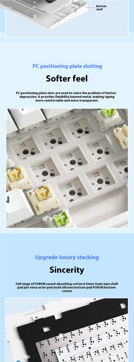 Teclado Inalámbrico Mecánico Hot Plug Trimodal Bluetooth - Image 13