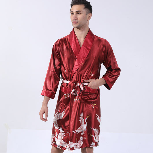 Bata de Seda para Hombre - Cómoda y Elegante para Verano - Image 5
