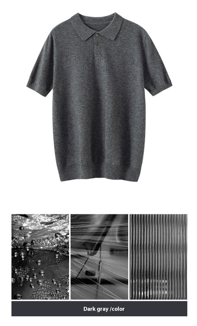Suéter Tipo Polo de Cachemira para Hombre Ejecutivo - Image 10