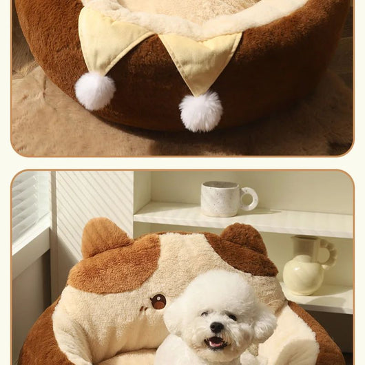 Cama Redonda Acogedora para Gatos y Perros - Colchón Térmico Invierno - Image 24
