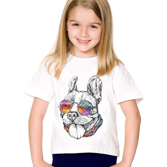 Playera Infantil Estampado Digital 3D Manga Corta Primavera Verano
