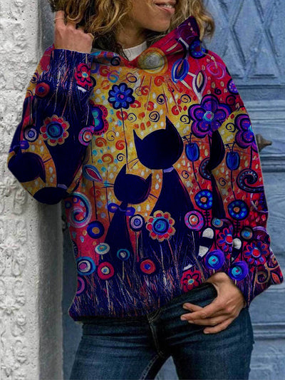 Suéter Estampado para Mujer con Diseño de Gatos - Image 6