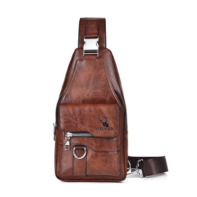 Bolsa de Pecho Retro para Hombre - Gran Capacidad Impermeable - Image 10