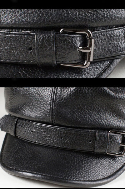 Boina Retro de Cuero Genuino para Hombre y Mujer - Image 8