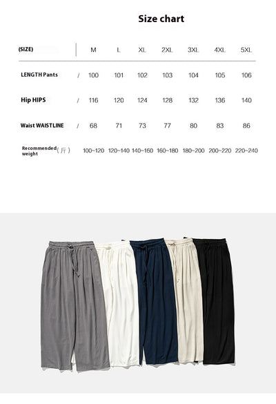 Pantalones Anchos de Lino y Algodón para Tallas Grandes - Cómodos y Transpirables - Image 12