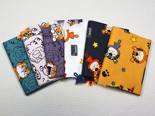 Tela Twill de Algodón Ecológico Little Tiger con Estampado Natural - Image 13