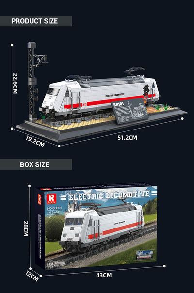 Tren a Vapor Modelo Estático - Puzzle de Bloques de Construcción - Image 10