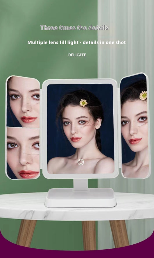 Espejo de Maquillaje Plegable Doble Puerta Grande y Delgado - Image 11