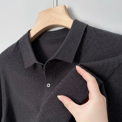 Suéter Urbano de Terciopelo Juan para Hombre - Cuello Alto Liso Otoño - Image 4