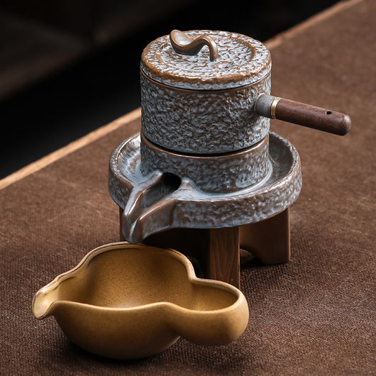 Juego de Té Giratorio Lazy Stone con Tetera Kung Fu de Agua - Image 3