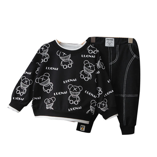 Playera Infantil Estilo Coreano con Oso Estampado Completo - Image 5