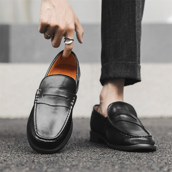 Zapatos Casuales de Cuero para Hombre con Suela Flexible