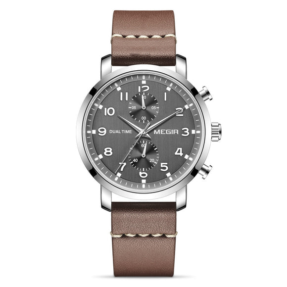 Reloj Deportivo de Acero Inoxidable con Cronógrafo de Cinco Manecillas