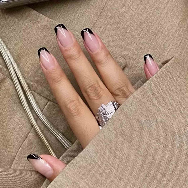Uñas Postizas Adhesivas Efecto Ballet Esmerilado - Manicura Perfecta Lista para Usar