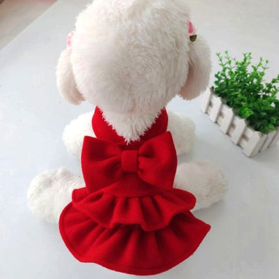Vestido Navideño para Mascotas en Colores Sólidos - Image 10