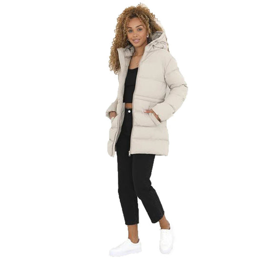 Abrigo Largo Acolchado con Capucha para Mujer - Calidez Total en Invierno - Image 12