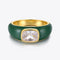 Anel Feminino Drip Oil Zircon Moda Dourado Tamanho 6