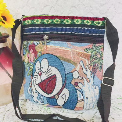 Bolso Bandolera Bordado Étnico con Elefante y Mariposa Estilo Chino - Image 16