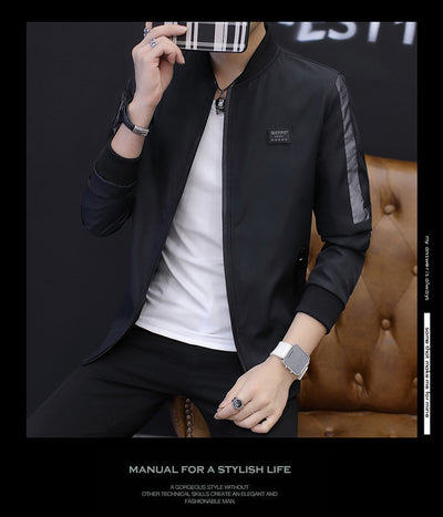 Abrigo Slim Cuello de Pie para Hombre - Elegancia Moderna - Image 16