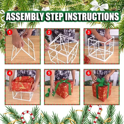 Set 3 Cajas de Regalo Navideñas con Moño Luminoso para Árbol de Navidad - Image 13