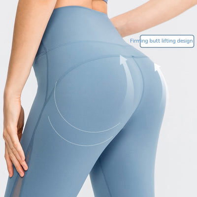 Leggings Yoga Tela Brocado Doble Cara Efecto Desnudo sin Marcas Visibles - Image 3