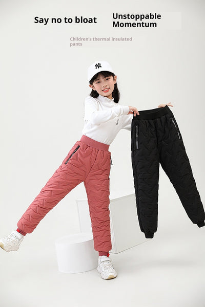Pantalones Térmicos Infantiles Impermeables con Forro de Lana de Cordero - Image 20