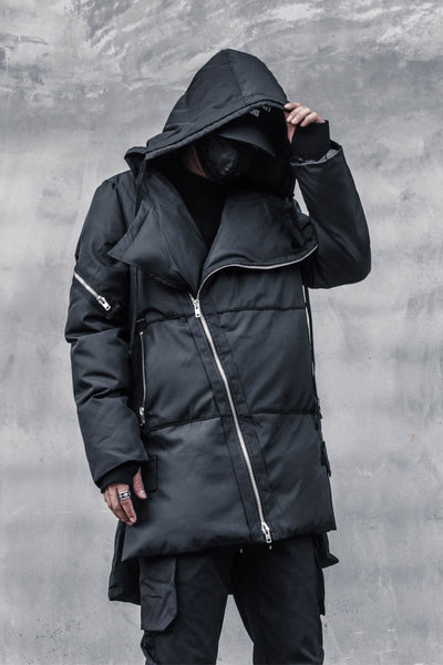 Chaqueta Acolchada Hombre con Cierre Oblicuo - Abrigo Grueso Cálido Algodón - Image 18