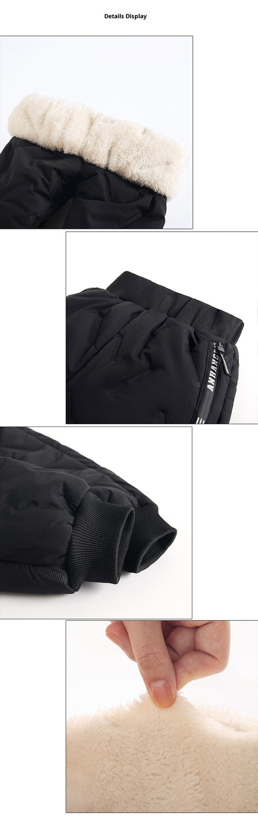 Pantalones Térmicos Infantiles Impermeables con Forro de Lana de Cordero - Image 16
