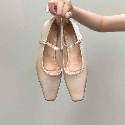 Zapatillas de Ballet Profesionales con Punta Cuadrada y Suela Plana de Satén - Image 13