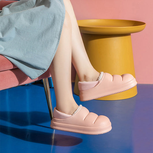 Pantuflas de Pareja Algodón Invierno Cálidas Impermeables para Casa y Jardín - Image 3