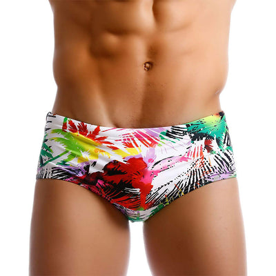 Shorts de Baño Hombre Estampado Tropical Coco con Salpicaduras de Color - Image 12