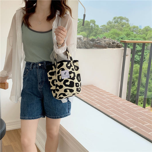Bolso de Lona con Estampado Animal y Gran Capacidad - Image 13