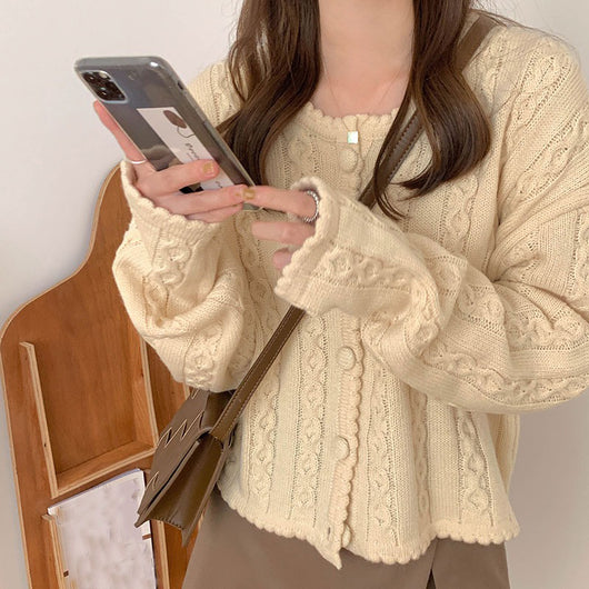 Cardigan Suéter Azul Leche Mujer - Abrigo Ligero y Cómodo - Image 13