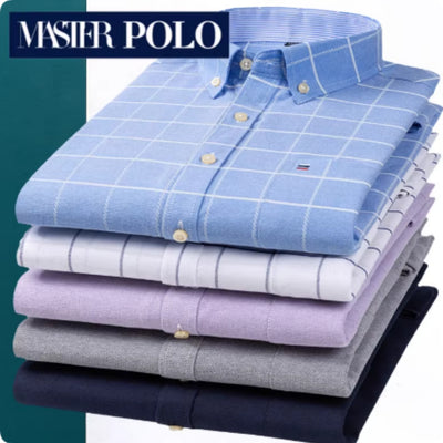 Camisa de Cuadros Manga Larga 100% Algodón para Hombre - Image 2