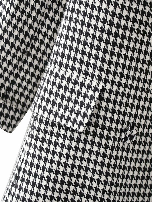 Blazer Retro Cuadros Doble Botonadura Estilo Europeo y Americano - Image 6