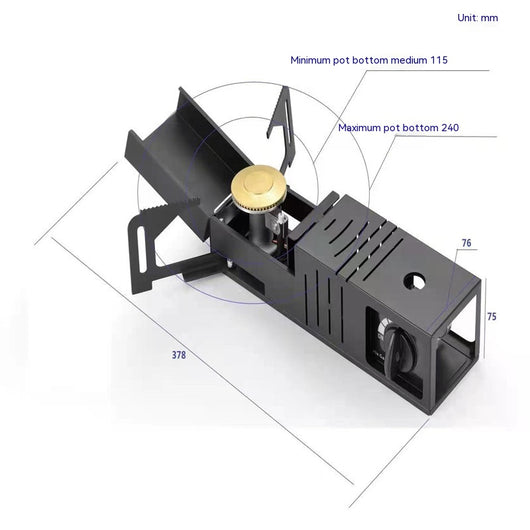 Estufa Portátil Plegable para Camping y Asados - Image 2