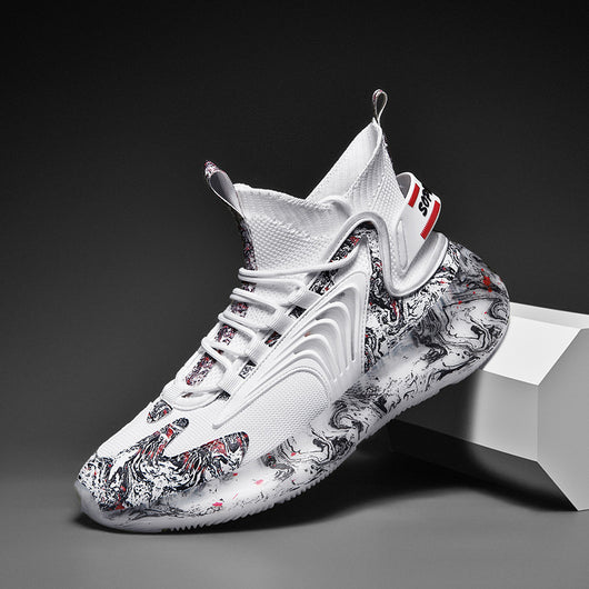 Zapatillas de Baloncesto Altas de Algodón Pluché para Hombre - Image 6