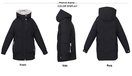Chaqueta Acolchada de Plumón Mujer Largo Invierno - Image 8