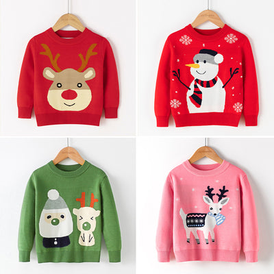 Suéter Infantil Doble Capa de Algodón para Otoño, Invierno y Navidad - Image 34