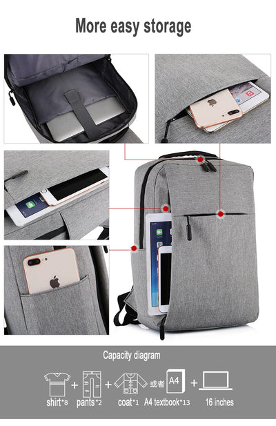Mochila Antirrobo con Puerto USB para Laptop - Mochila de Viaje Profesional Unisex - Image 19