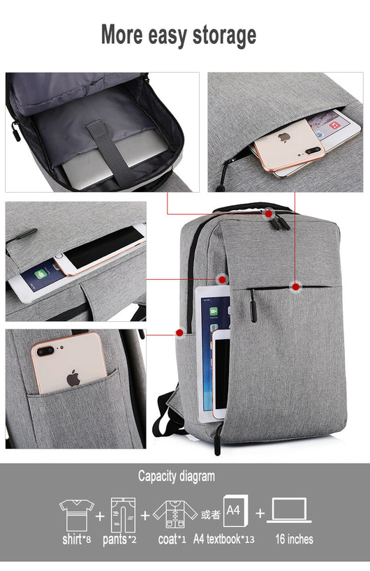 Mochila Antirrobo con Puerto USB para Laptop - Mochila de Viaje Profesional Unisex - Image 19