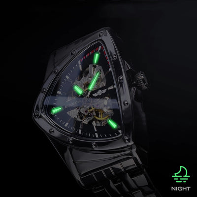 Reloj Mecánico de Hombre con Esfera Transparente y Diseño Hueco - Image 4