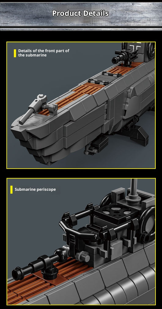 Bloques de Construcción Submarino Militar - Image 8