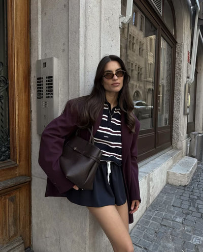 Suéter de Rayas Bicolor Casual para Mujer - Image 10