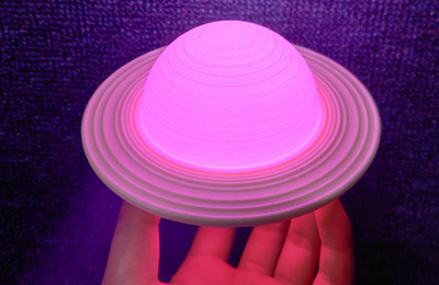 Lámpara Saturno 3D Recargable por USB - Luz Nocturna Decorativa - Image 13