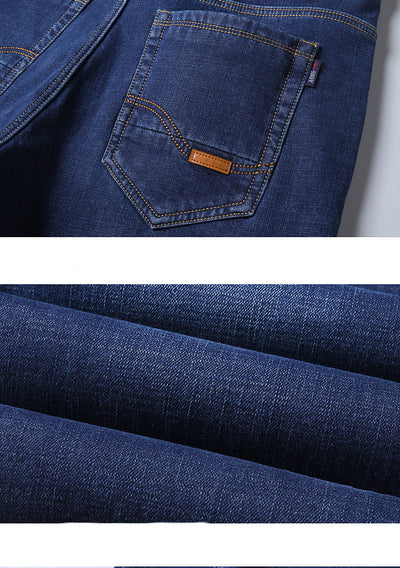 Pantalones Vaqueros Holgados Plus Size con Forro Térmico - Image 8