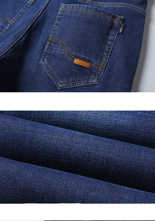 Pantalones Vaqueros Holgados Plus Size con Forro Térmico - Image 8