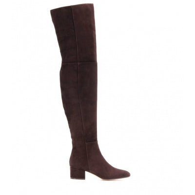 Botas Altas Grises Hasta la Rodilla para Mujer - Image 6