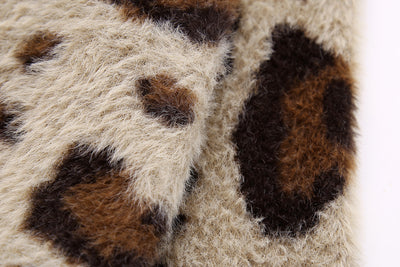 Abrigo Tejido Jacquard con Patrón Animal y Efecto Pelaje Artificial - Image 24